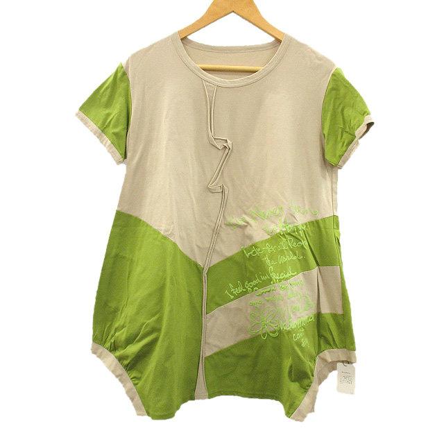 ジェニーギャルソン Jenny Garcon カットソー 半袖 変形 Tシャツ  