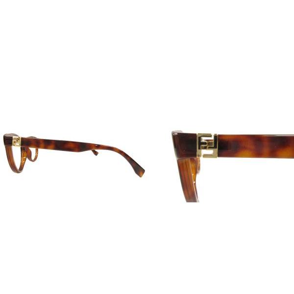 FENDI フェンディ メガネ 眼鏡 サングラス FF0008 ブラウン べっ甲柄 