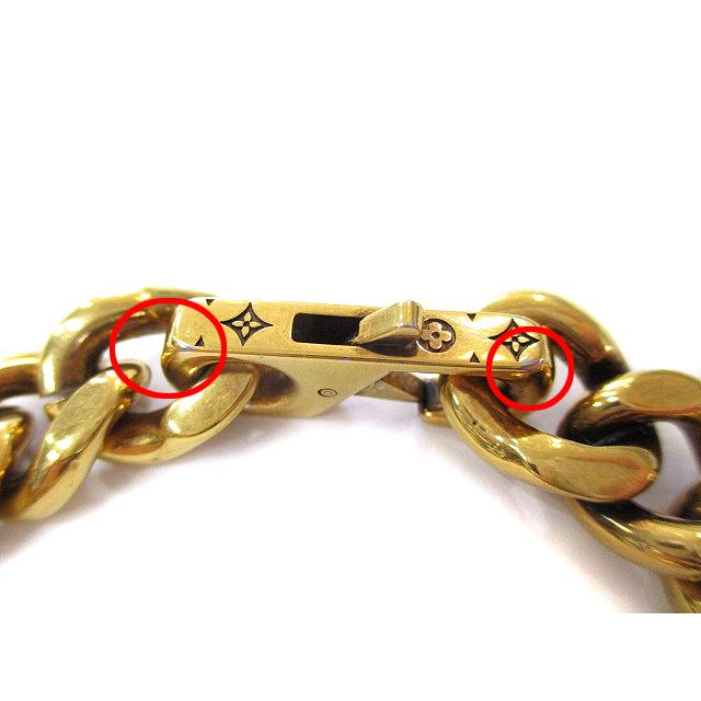 LOUIS VUITTON ルイヴィトン LV エピ チェーン ブレスレット LOUIS VUITTON ルイヴィトン LV エピ チェーン ブレスレット