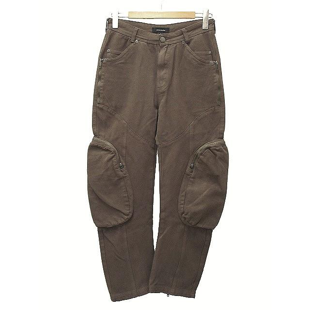 entire studio カーゴパンツ　ブラウン entire studios ブラウンカーゴパンツ M