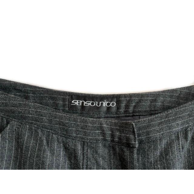 センソユニコ Senso unico カーゴ パンツ 38 ハーフ丈 ピンストライプ 