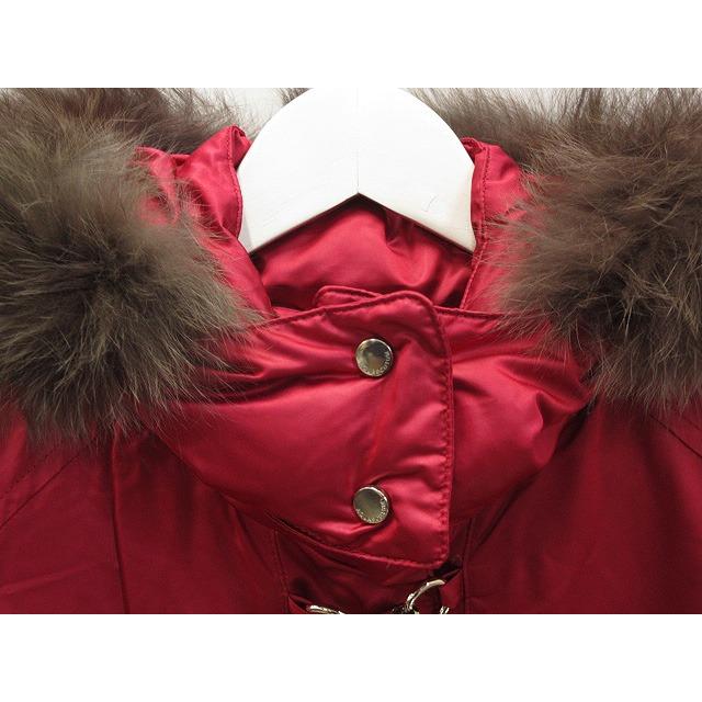 アクアスキュータム AQUASCUTUM ダウン コート ジャケット 10 レッド  