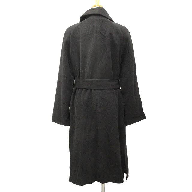 ジュンコシマダ49ＡＶダウンコート38 黒 レザーステンカラーコート 49AV JUNKO SHIMADA｜クロスプラス