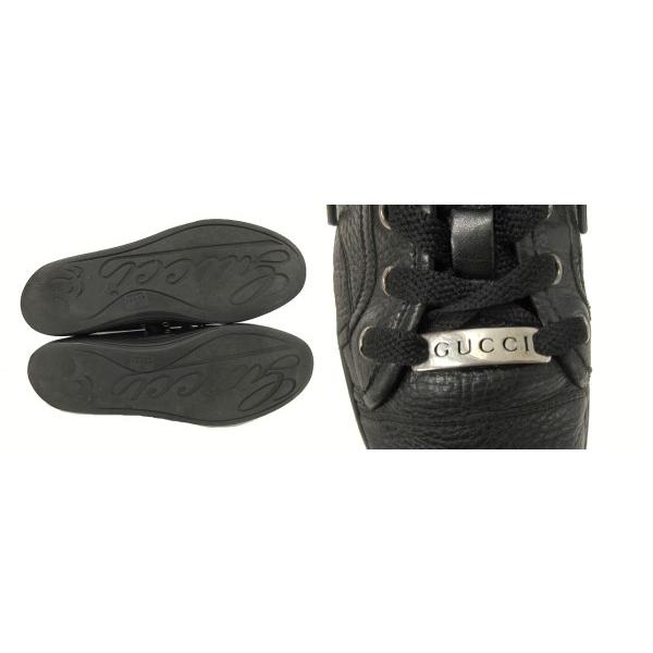GUCCI（グッチ） ロゴプレート レザー ローカット スニーカー 7
