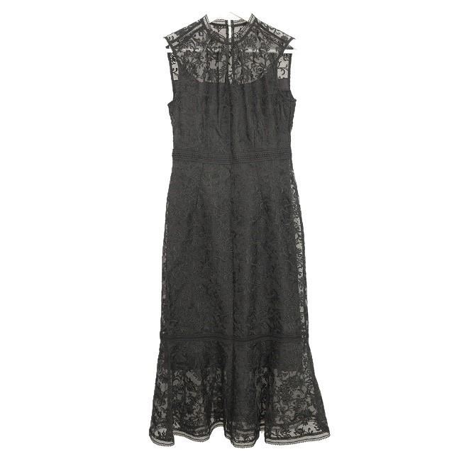 フレイアイディー FRAY I.D オーガンジー 刺繍 ワンピース 1 ブラック  
