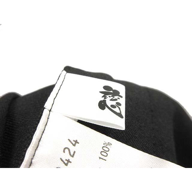 ジウ 慈雨 HINYARI パンツ 40 黒 ブラック 2024SS バルーン ドレープ