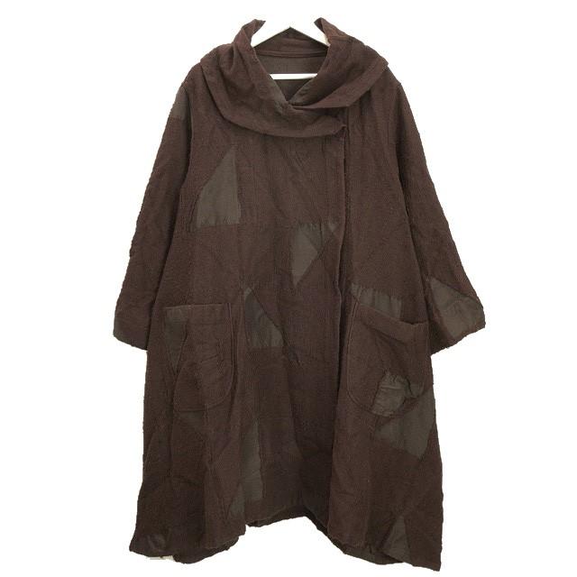 【美品】センソユニコ 慈雨 ジウ ウール 変形 ロングワンピース 40 ジウ 慈雨 センソユニコ ジャガード 変形 ワンピース 40