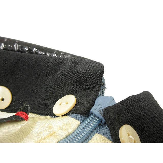 GUCCI グッチ GG ジャガード ワンピース 38 ブルー系 ウール