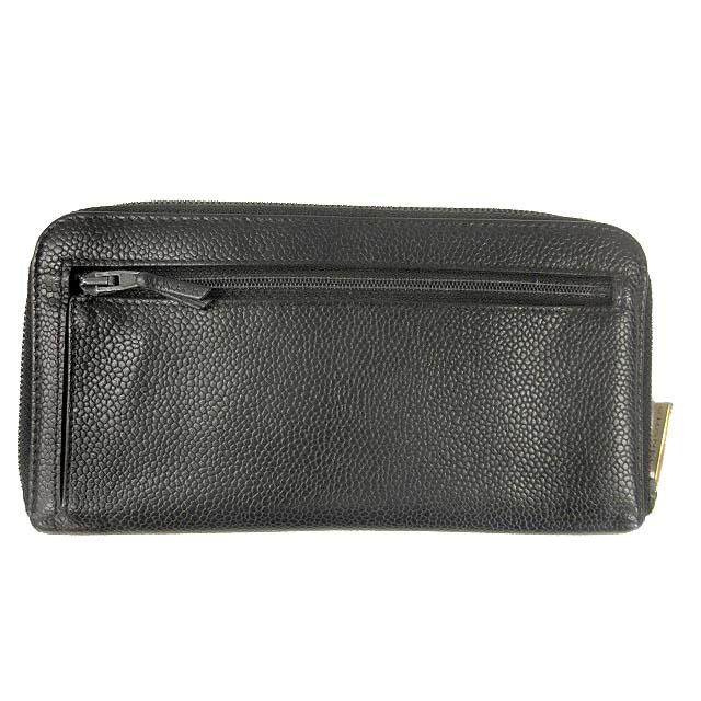CHANEL（シャネル） 長財布 キャビアスキン ラウンドジッパー ココ