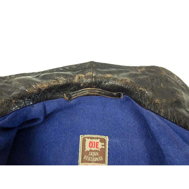 ヴィンテージ VINTAGE 40s スウェーデン軍 レザー コート ゴートスキン