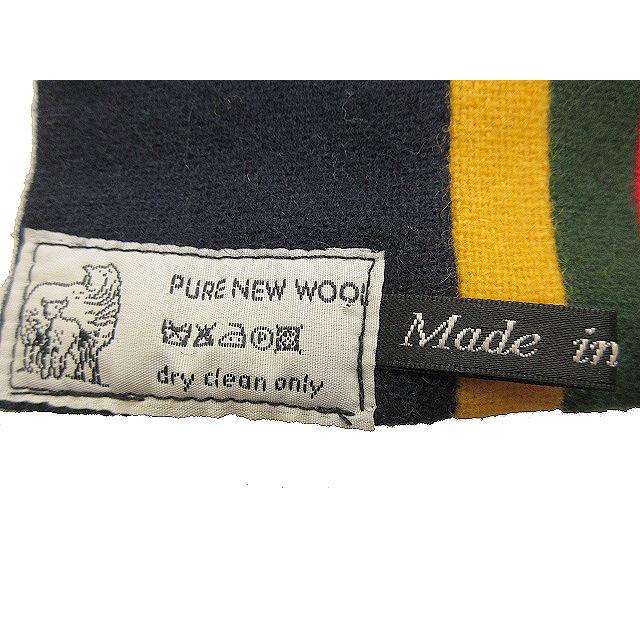 希少 50's 60's イギリス カレッジマフラー ブラック ヴィンテージ