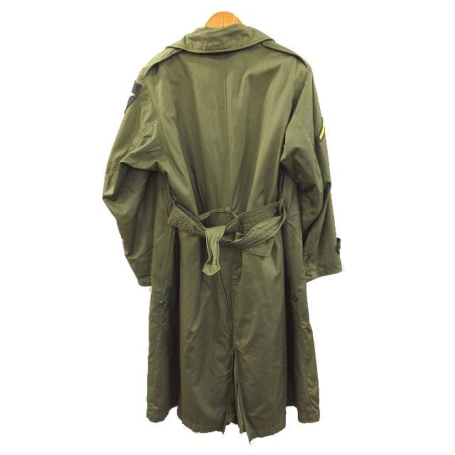 ヴィンテージ VINTAGE U.S.ARMY M-1945 40s オーバーコート トレンチコート ライナー付 将校用 オリーブ 38R メンズの画像