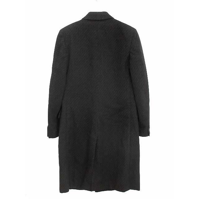 Botany500 ボタニー500 ウール チェスターコート ストライプ 37