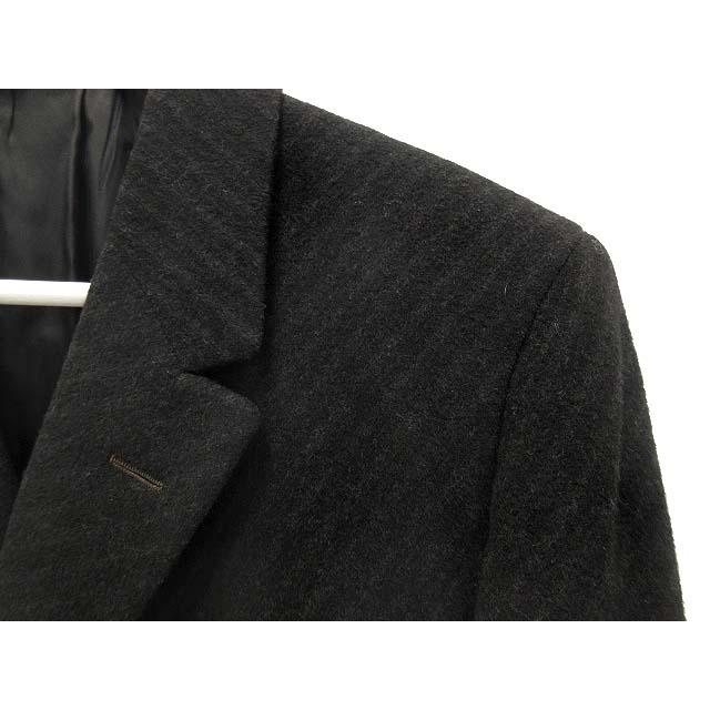 Botany500 ボタニー500 ウール チェスターコート ストライプ 37