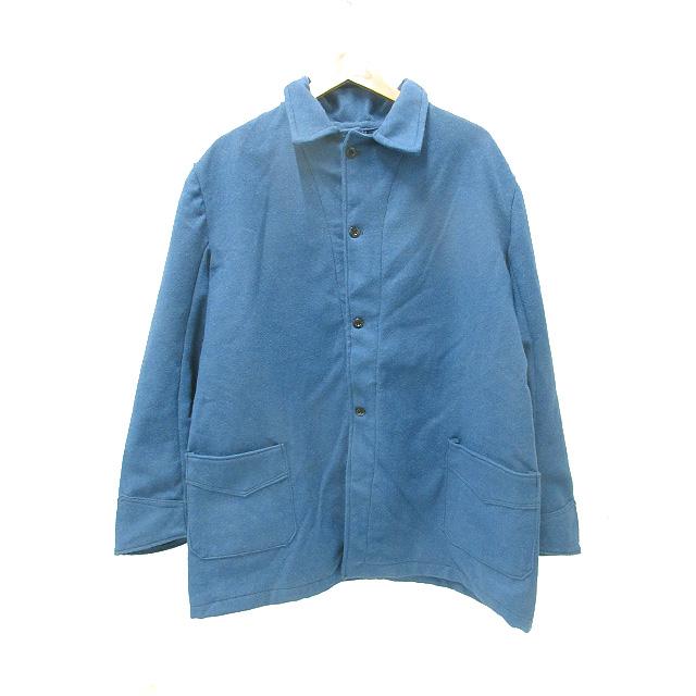 ユーロ イギリス軍？　ホスピタル ジャケット　メルトン　ウール　ネイビー WW2 British Military Hospital Wool Jacket Blue Deadstock - jam