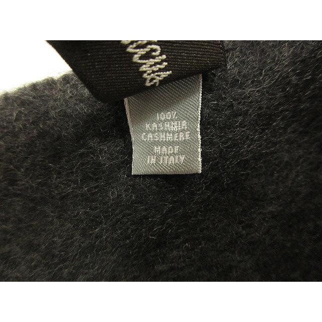 NEIMAN MARCUS 100%カシミア マフラー 黒 Neiman marcus カシミヤ100% マフラー 無地 ブラック メンズ
