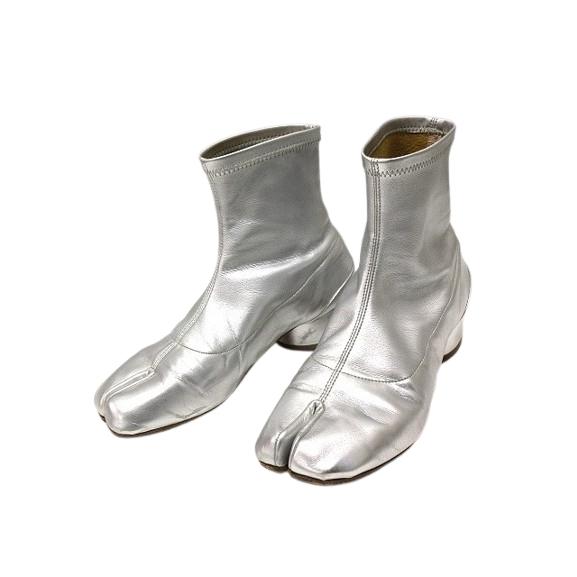メゾンマルジェラ 22 Maison Margiela 22 TABI ブーツ シルバー 36.5 