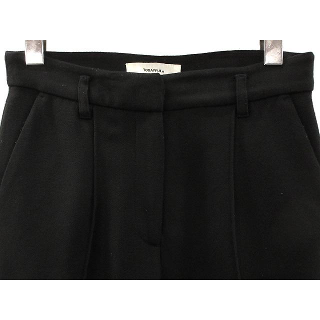 トゥデイフル TODAYFUL Shoe Cut Trousers 36 ブラック 黒 シュー  