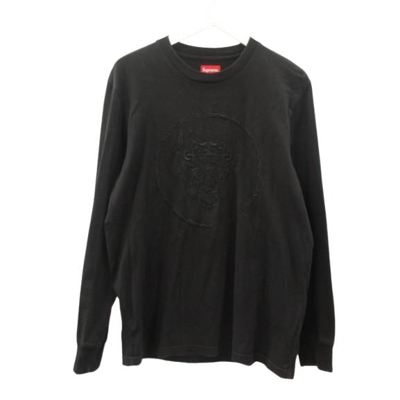Supreme（シュプリーム） SUPREME Crest L/S Top 刺繍 ロングスリーブ 