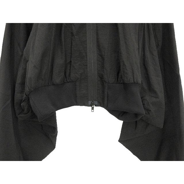 ジウ 慈雨 x divka クロップド ブルゾン 2024SS ブラック 黒 40