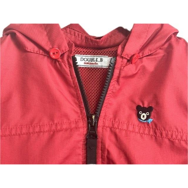 ⭐︎本日のみこの価格⭐︎ミキハウス　ダブルビー　ブルゾン120 ミキハウス ダブルビー ダブルB MIKIHOUSE DOUBLE.B キッズ フード付き