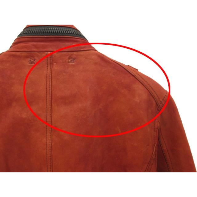 AVIREX（アヴィレックス） レザー ジャケット M-65タイプ L レッド系