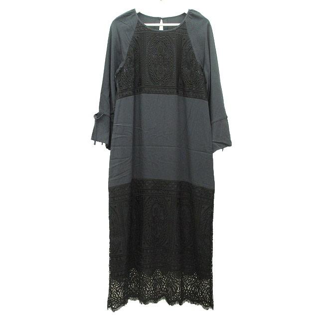 中古】グレースクラス GRACE Class レース切替マキシワンピース