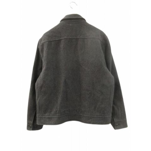 【中古】ギャップ GAP 90s 00s オールド ウールジャケット スポーツジャケット ジップアップ チャコール M  メンズ GAP（ギャップ） GAP 90s 00s オールド ウールジャケット スポーツ