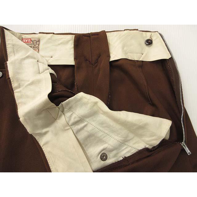 50s Levi's casuals ブラウンシャンブレー パンツ Levi's（リーバイス） Levi's 50s ショートホーン ランチパンツ