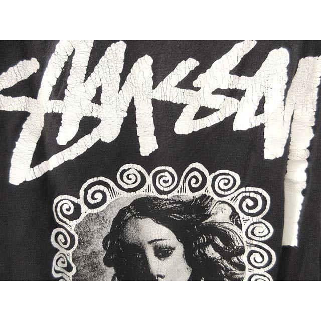 STUSSY ステューシー Venus 女神 ビッグロンT メキシコ製 XL 黒 STUSSY（ステューシー） STUSSY Venus Swirl Tee ビーナス バック