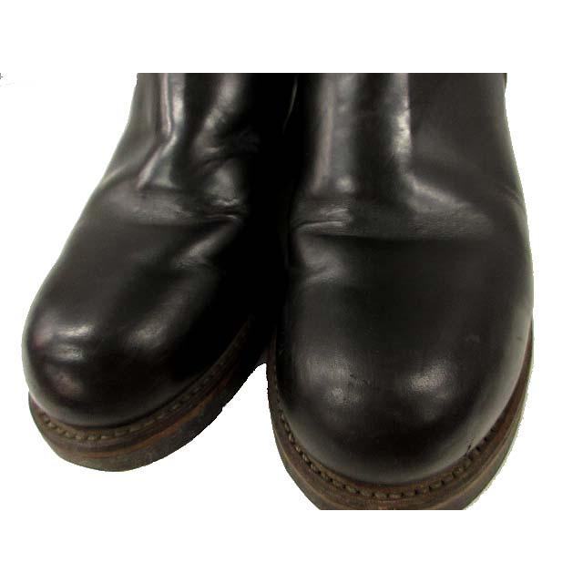 REDWING エンジニアブーツ PT91 ブラック プリントタグ 90s RED WING PT91 エンジニアブーツ 刺繍タグ USA製 茶芯