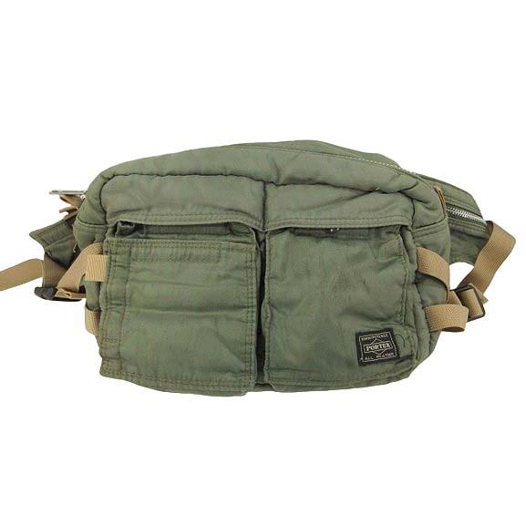 PORTER ポーター TANKER タンカー WAIST BAG ウエストバッグ カーキ