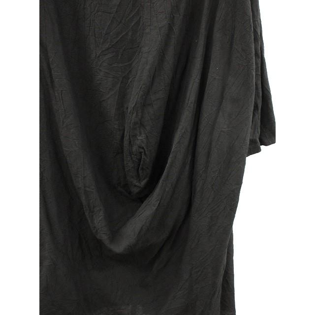 ジウ 慈雨 センソユニコ 変形 ワンピース チュニック 40 ブラック 黒