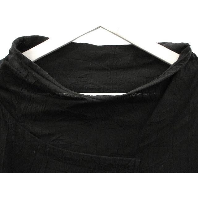 ジウ 慈雨 センソユニコ 変形 ワンピース チュニック 40 ブラック 黒