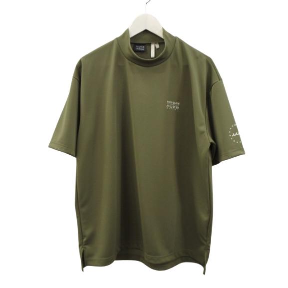 muta MARINE GOLF ムータ モックネック 半袖シャツ カーキ ロゴ 【公式