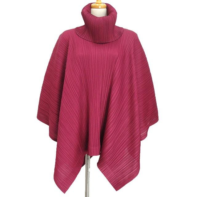 プリーツプリーズ PLEATS PLEASE タートルネック ポンチョ ケープ