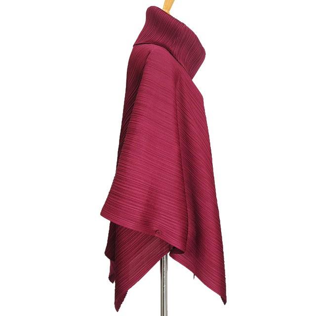 プリーツプリーズ PLEATS PLEASE タートルネック ポンチョ ケープ