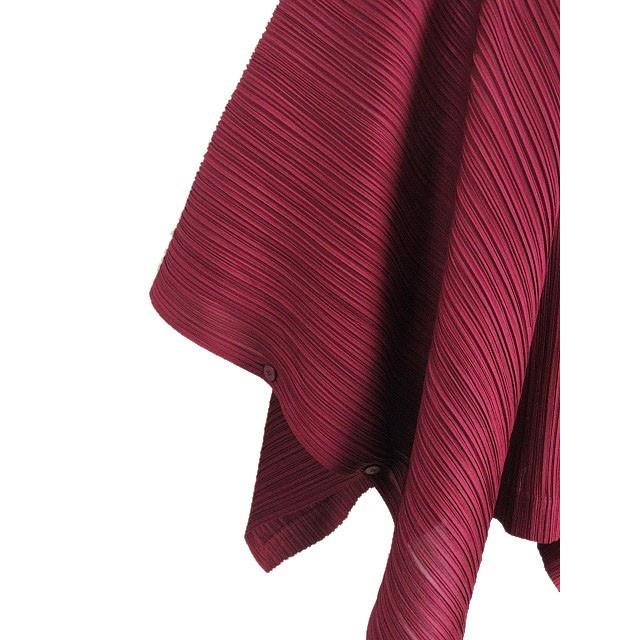 PLEATS PLEASE プリーツプリーズ 突然の雨 ポンチョ ケープ 総柄