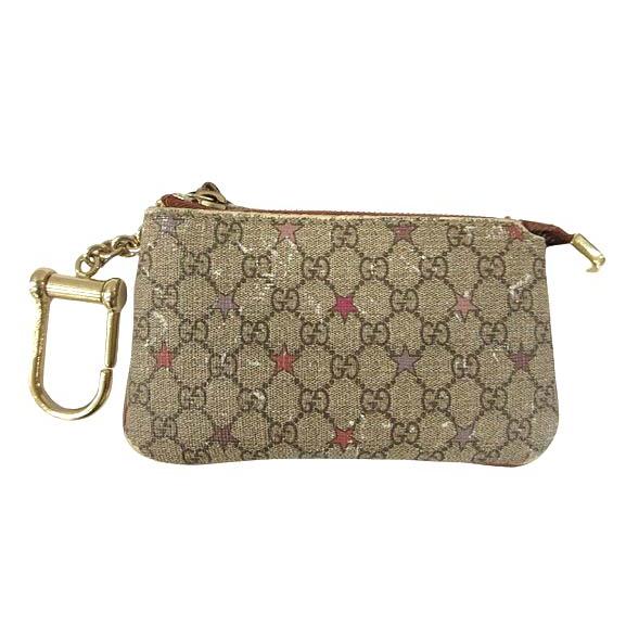 GUCCI マイクログッチシマ キーリング付きケース 型番：233183 GUCCI（グッチ） マイクロGG コインケース キーケース 233183 星柄