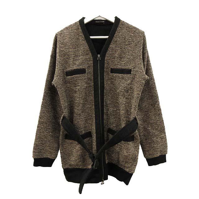 フランクリーダー FRANK LEDER WEAVED WOOL ZIP CARDIGAN ウール