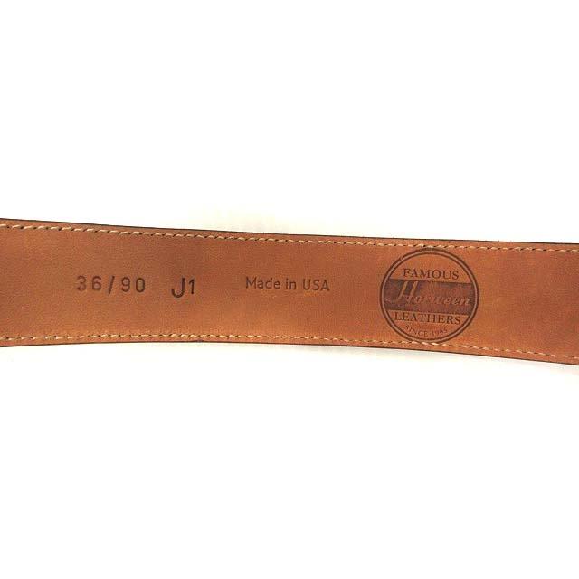 シップス SHIPS ホーウィン HORWEEN コードバン レザーベルト USA製 2
