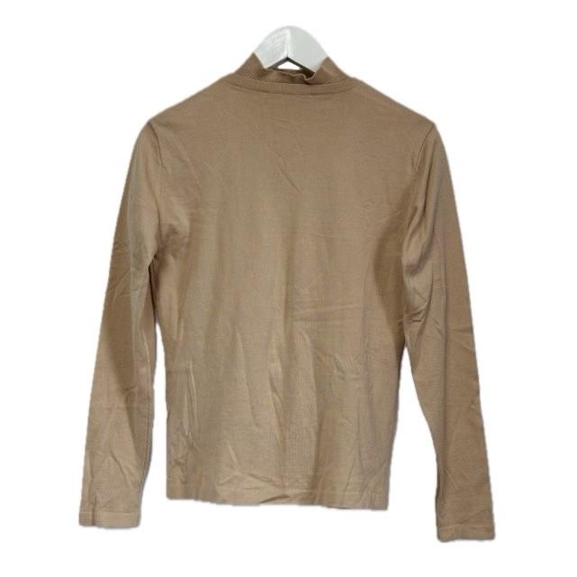美品　Aquascutum アクアスキュータム　ニットカーディガン　ベージュ　8 セール】 【アンサンブル対応】SILKY リブニットカーディガン （ニット