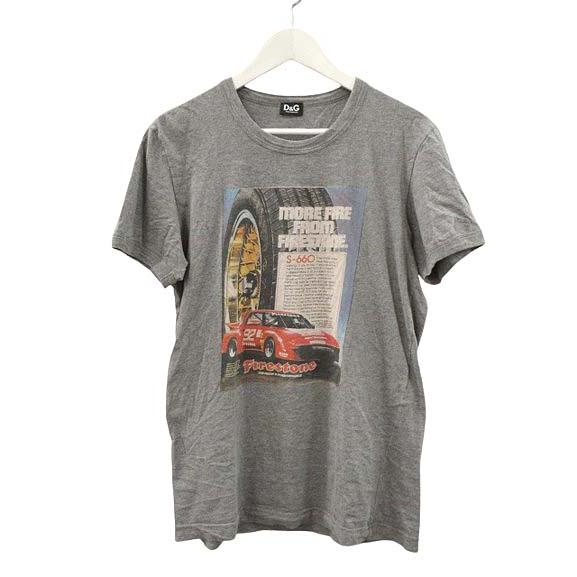 ディー&ジー ドルガバ ドルチェ&ガッバーナ D&G レーシング プリント T 