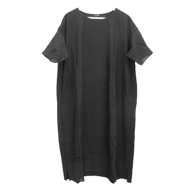 【中古】センソユニコ m_mefu ワンピース 切替 40 ブラック 黒 2023SS バルーン レディース センソユニコ m_mefu ワンピース 切替 40 ブラック 黒 2023SS バルーン