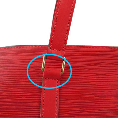 ルイ・ヴィトンLOUIS VUITTON エピ スフロ ハンドバッグ レザー赤