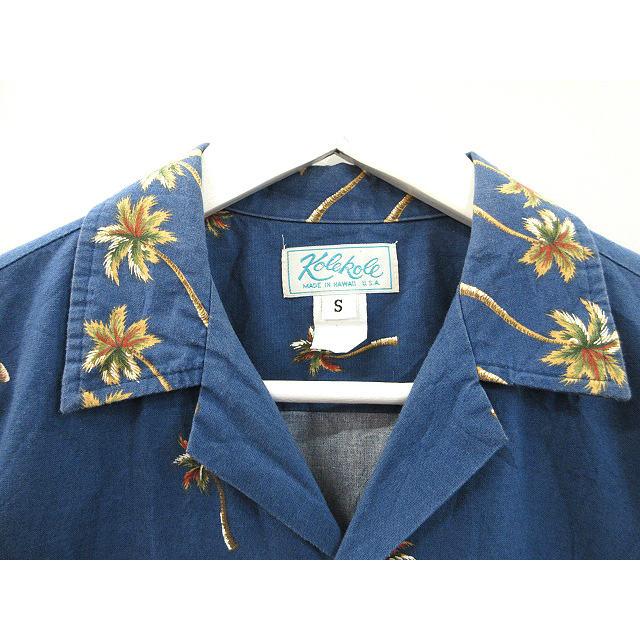 コレコレ KoleKole アロハシャツ ハワイアンシャツ ヤシの木柄 