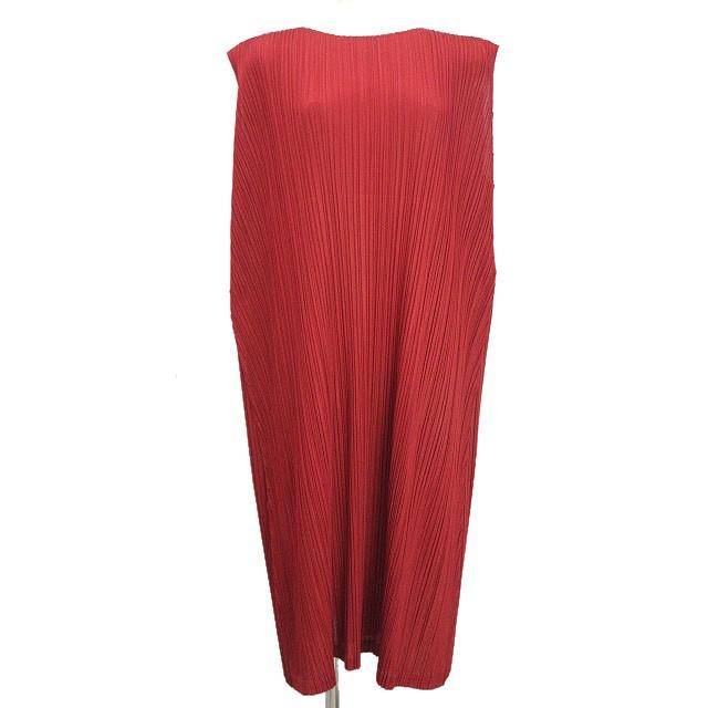 PLEATS PLEASE プリーツノースリーブワンピース サイズ3 PLEATS PLEASE ISSEY MIYAKE(プリーツプリーズイッセイミヤケ