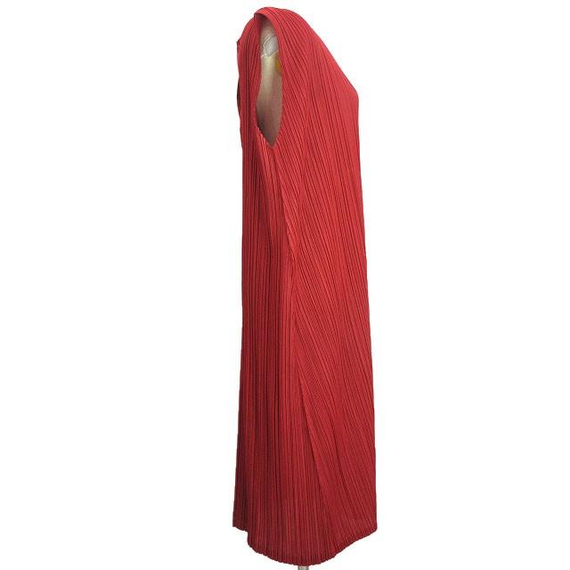 プリーツプリーズ PLEATS PLEASE ワンピース 3 レッド系