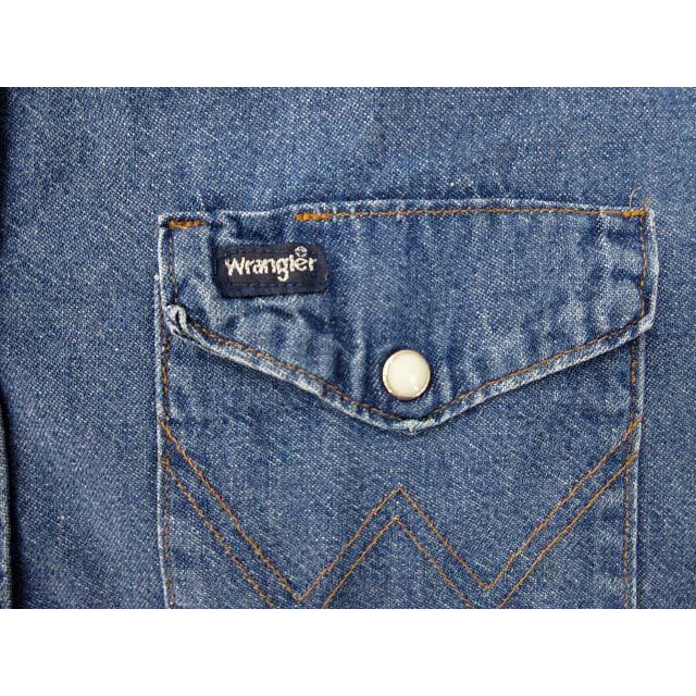 90s Wrangler Japan ラングラージャパン デニムシャツ L 90s Wrangler Japan ラングラージャパン デニムシャツ L