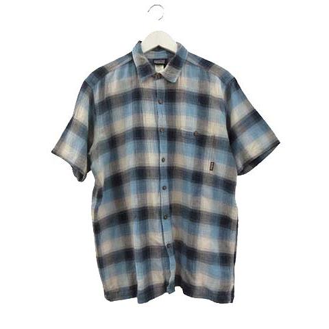 patagonia オーガニックコットン L ボタンダウンシャツ シャンブレー